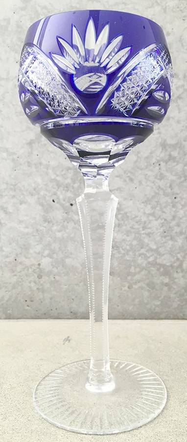 UNK6918 Cobalt Blue Hock Wine by Unknown Manufacturer-1