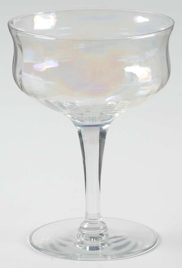 UNK7124 Narrow Optic Champagne/Tall Sherbet by Unknown Manufacturer-1