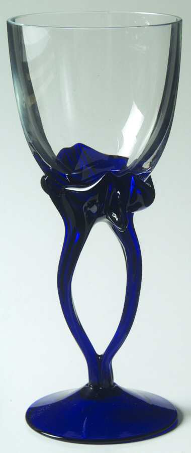 AC21 COBALT Water Goblet by Alicja Crystal-1