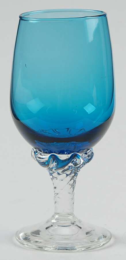 UNK7515 Blue Cordial Glass by Unknown Manufacturer-1