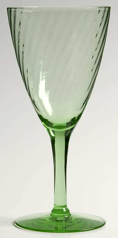 UNK7981 Green Water Goblet by Unknown Manufacturer-1