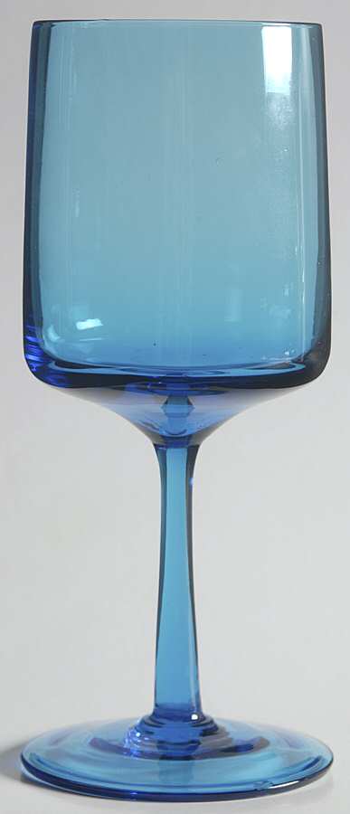 UNK7481 Blue Water Goblet by Unknown Manufacturer-1