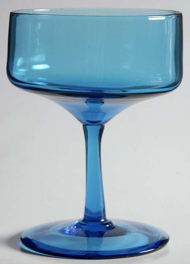 UNK7481 Blue Champagne/Tall Sherbet by Unknown Manufacturer-1