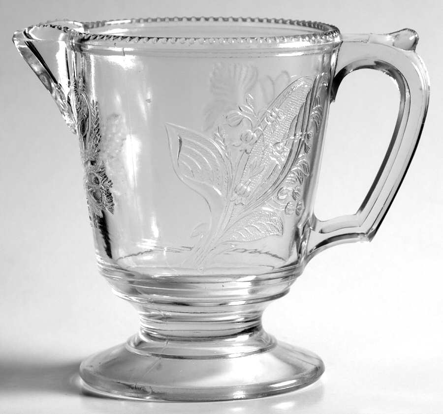 Pansy and Moss Rose Creamer by Unknown Manufacturer-1