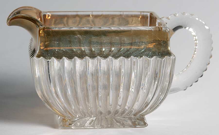 New York Clear (Gold Trim) Creamer by US Glass-1