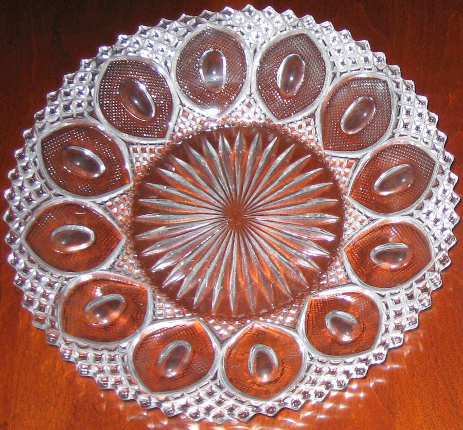 Buckle with English Hobnail 7" Salad Plate by Unknown Manufacturer-1