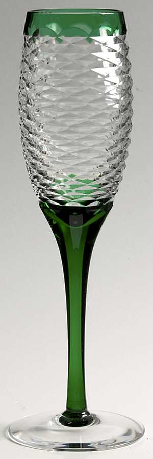 UNK7590 Green Fluted Champagne by Unknown Manufacturer-1
