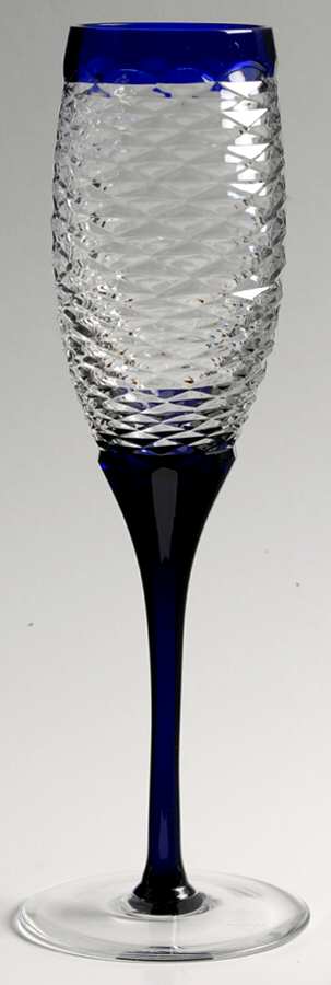 UNK7590 Blue Fluted Champagne by Unknown Manufacturer-1
