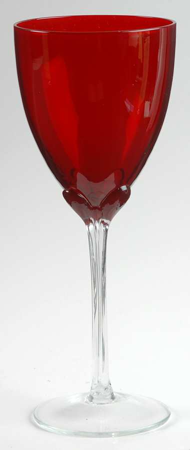 UNK1594 Ruby Water Goblet by Unknown Manufacturer-1