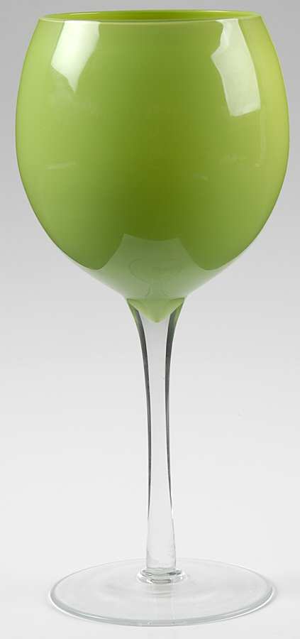 UNK8043 Chartreuse Water Goblet by Unknown Manufacturer-1