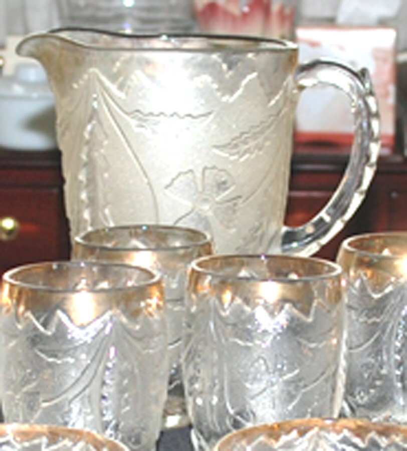 Delaware Clear (Gold Trim) Pitcher by US Glass-1
