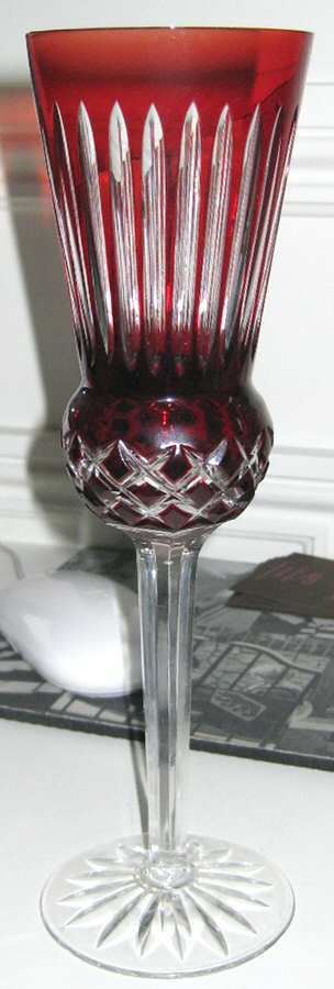 UNK7662 Red Fluted Champagne by Unknown Manufacturer-1