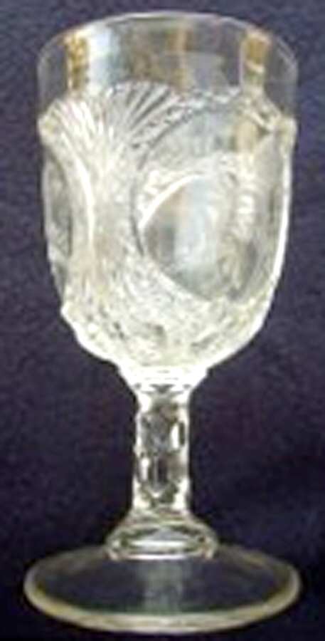 Panelled Fern Water Goblet by Unknown Manufacturer-1