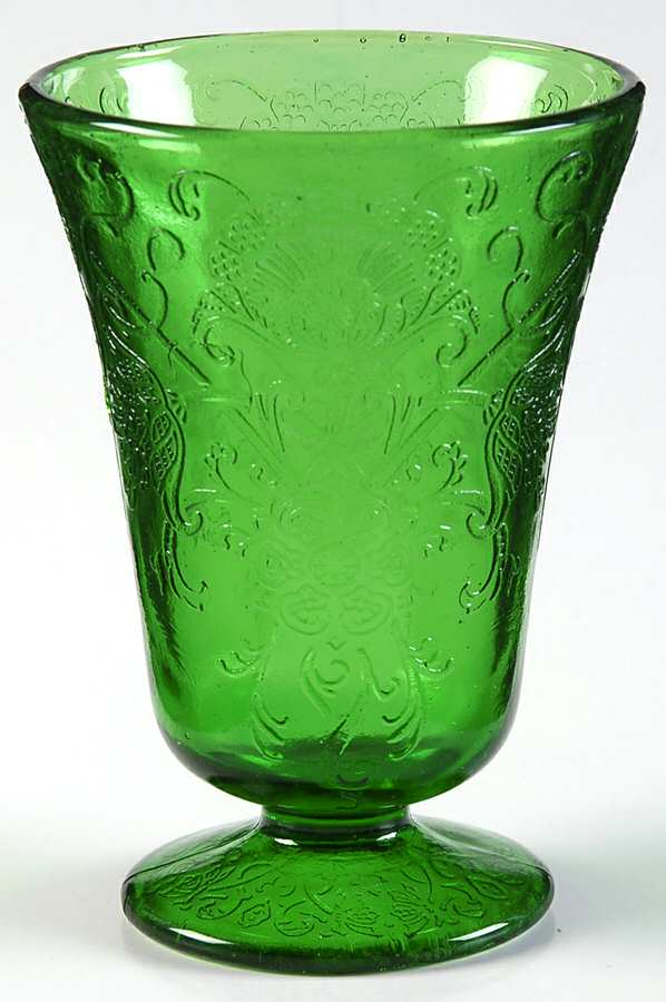Florentine 2 Green Juice Glass by Unknown Manufacturer-1