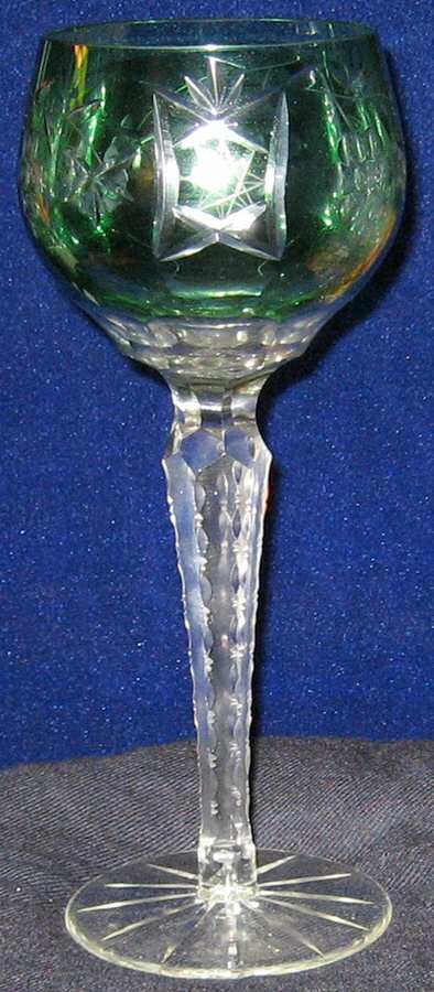 UNK6088 Green Water Goblet by Unknown Manufacturer-1