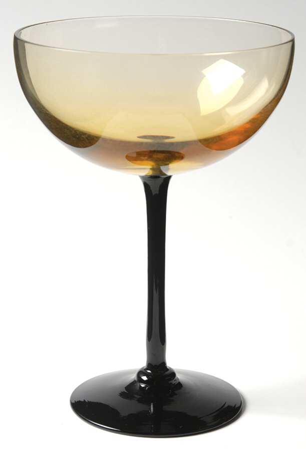 UNK5023 Amber Champagne/Tall Sherbet by Unknown Manufacturer-1