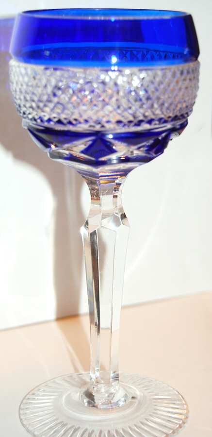 UNK8217 Cobalt Blue Hock Wine by Unknown Manufacturer-1