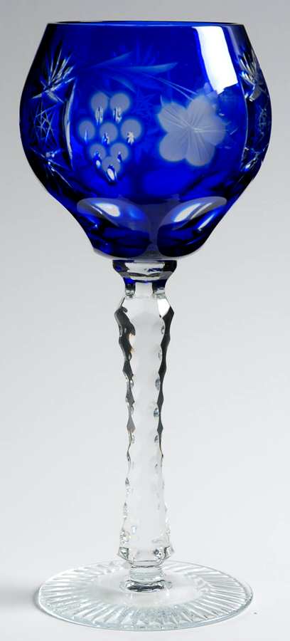UNK8262 Cobalt Blue Hock Wine by Unknown Manufacturer-1