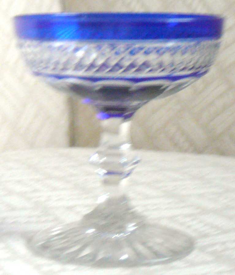 UNK4975 Blue Champagne/Tall Sherbet by Unknown Manufacturer-1