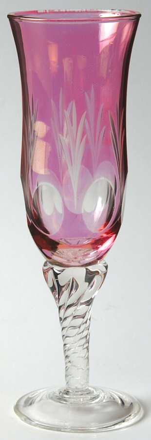 UNK9007 Pink Fluted Champagne by Unknown Manufacturer-1