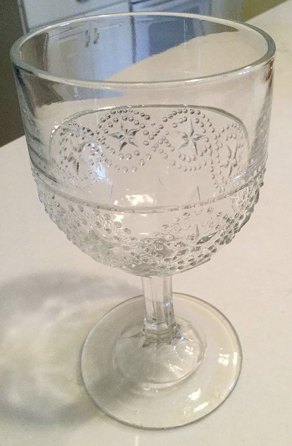 Dewdrop with Star Water Goblet by Unknown Manufacturer-1