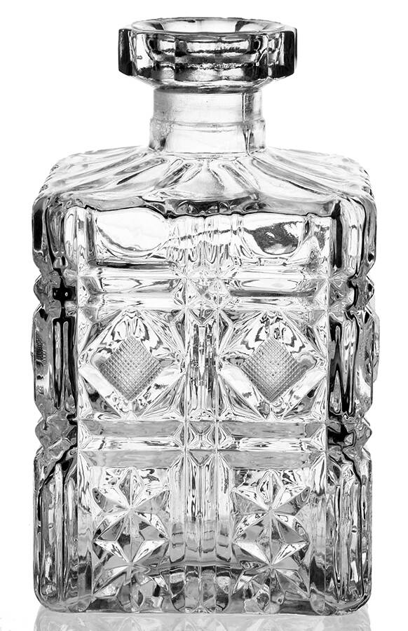 UNK8527 Square Decanter No Stopper by Unknown Manufacturer-1