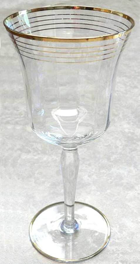 UNK4375 Optic Water Goblet by Unknown Manufacturer-1