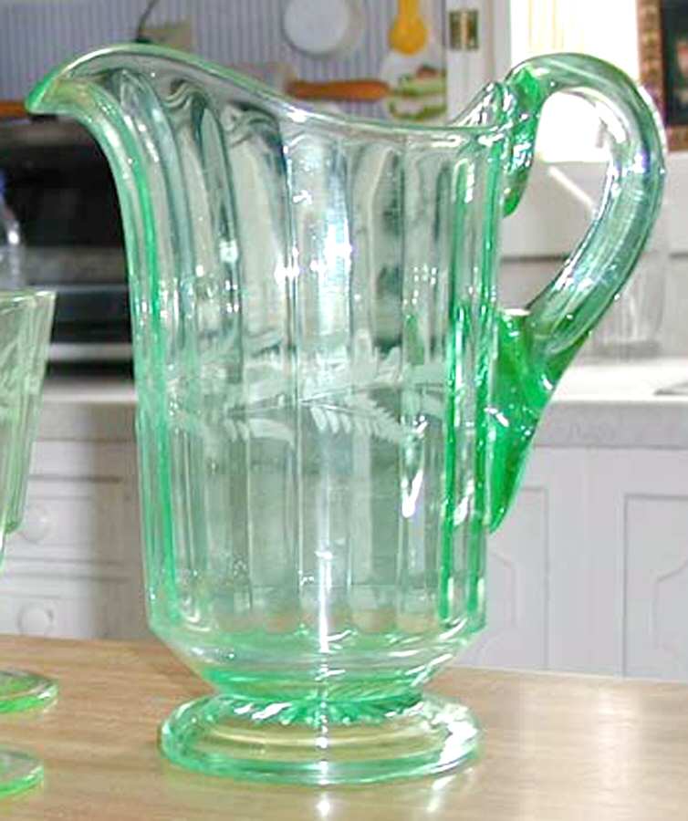 UNK9076 Green Pitcher by Unknown Manufacturer-1