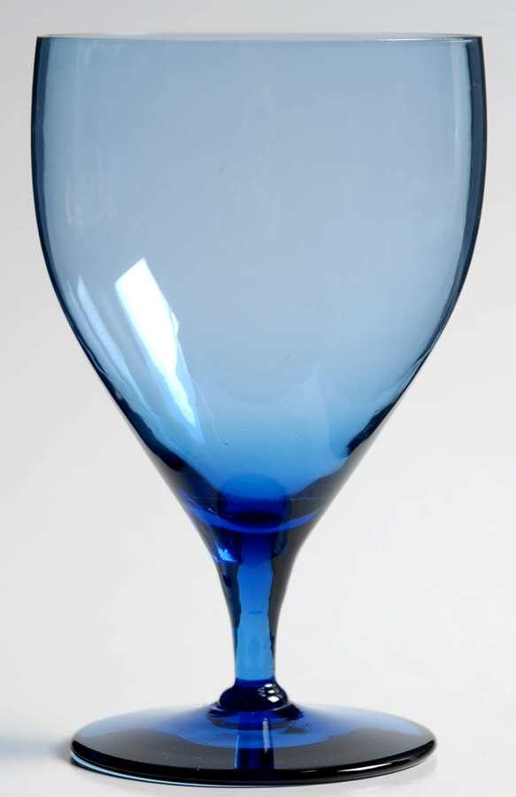 UNK9108 Blue Water Goblet by Unknown Manufacturer-1