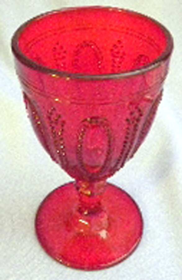 One Hundred and One Ruby Water Goblet by Unknown Manufacturer-1