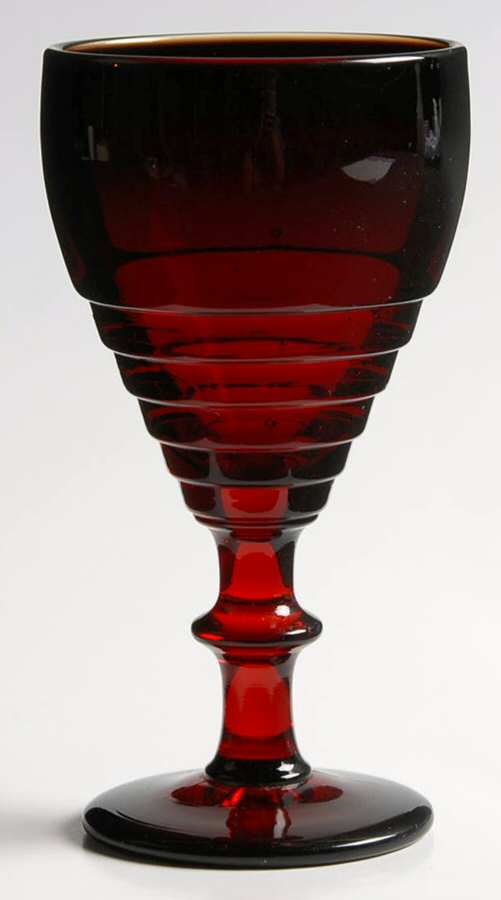 UNK9177 Ruby Wine Glass by Unknown Manufacturer-1