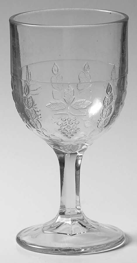 Grape and Festoon Water Goblet by Unknown Manufacturer-1