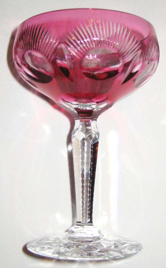 UNK9301 Cranberry Champagne/Tall Sherbet by Unknown Manufacturer-1