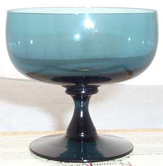 UNK839 (Peacock Blue) Champagne/Tall Sherbet by Unknown Manufacturer-1