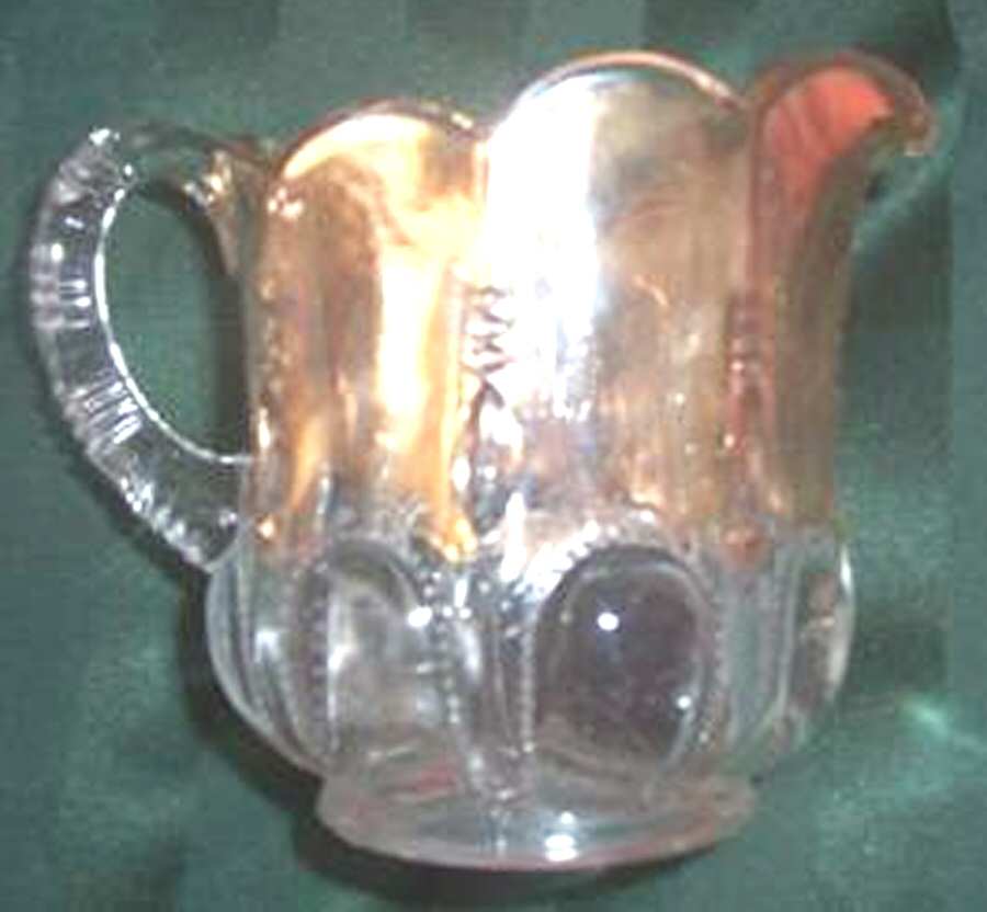 Michigan Gold Flashed Creamer by US Glass-1