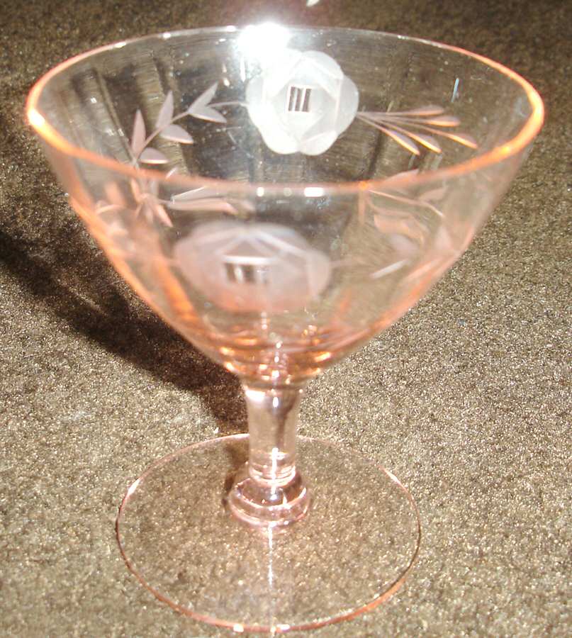 UNK3327 Pink Low Sherbet by Unknown Manufacturer-1