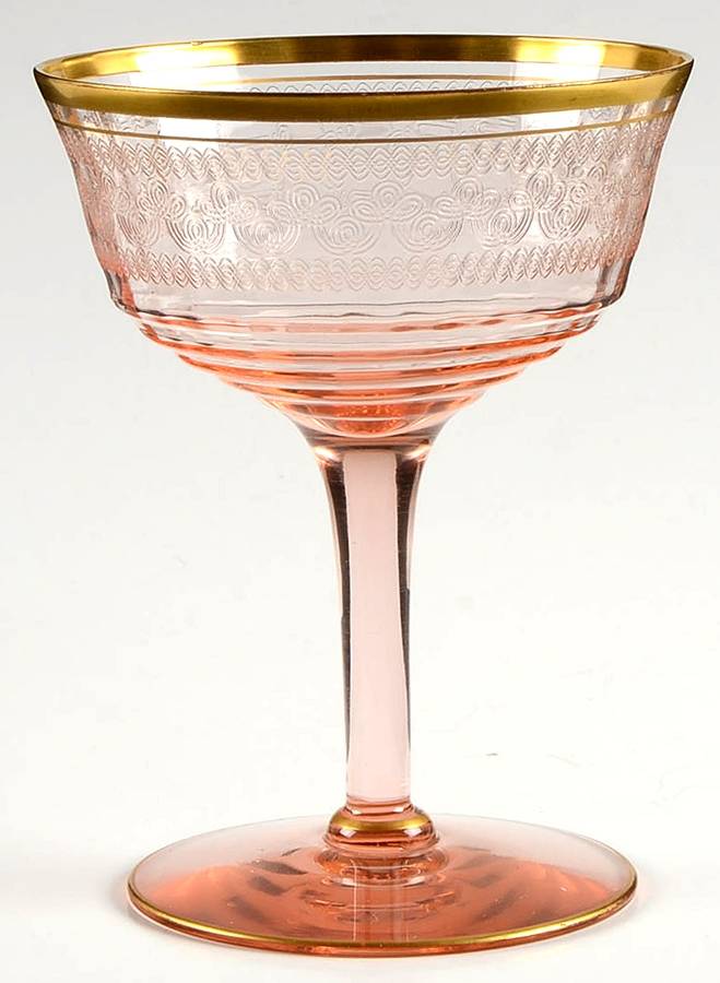 UNK586 Pink Champagne/Tall Sherbet by Unknown Manufacturer-1