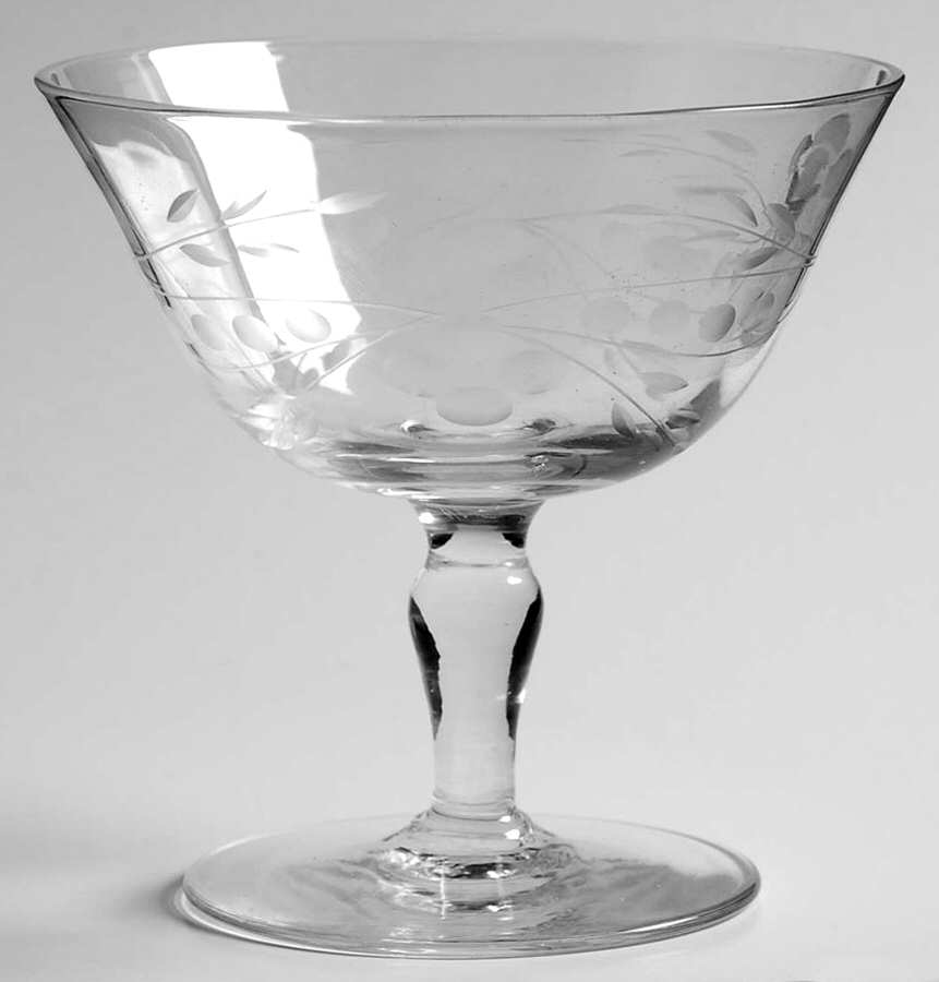 UNK2710 Clear Low Sherbet by Unknown Manufacturer-1