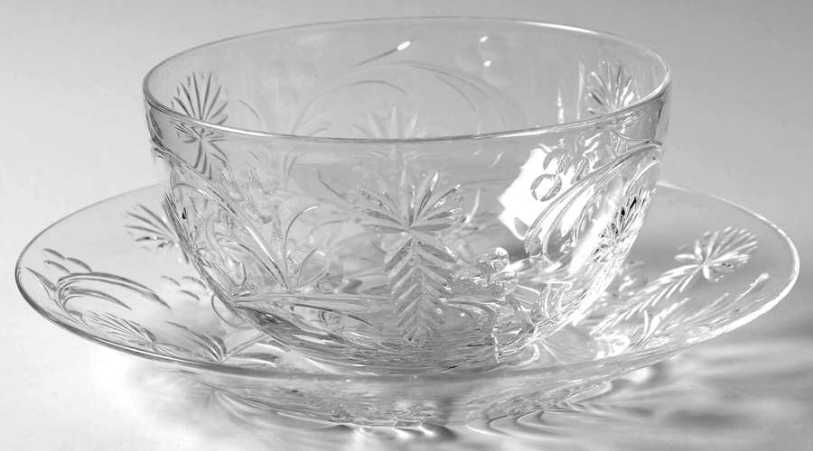 UNK9702 Finger Bowl & Underplate by Unknown Manufacturer-1