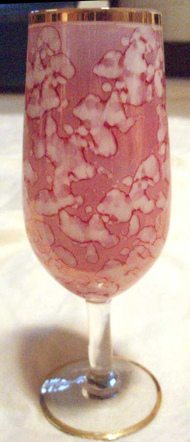 UNK9387 Pink Fluted Champagne by Unknown Manufacturer-1