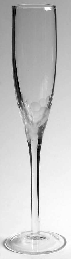 Paillette Frosted Fluted Champagne by Kim Seybert Glass-1