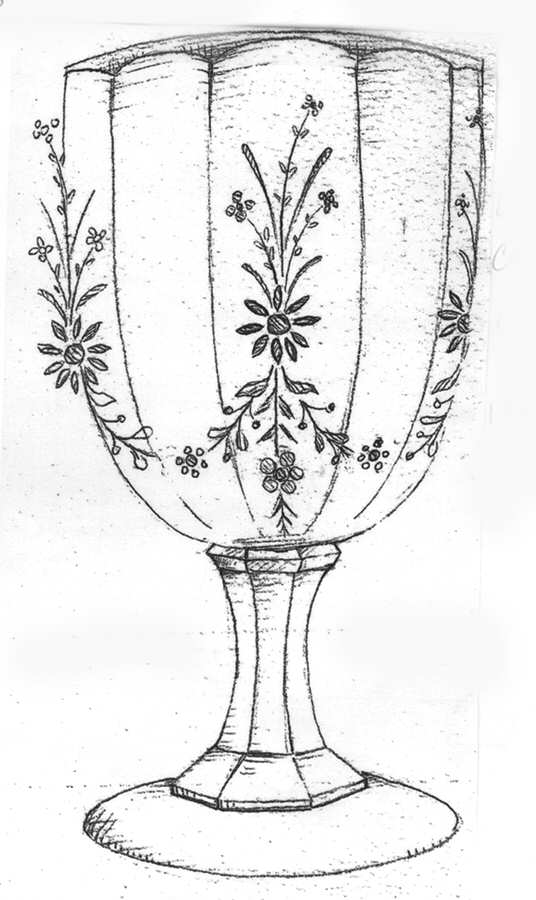 UNK9934 Water Goblet by Unknown Manufacturer-1