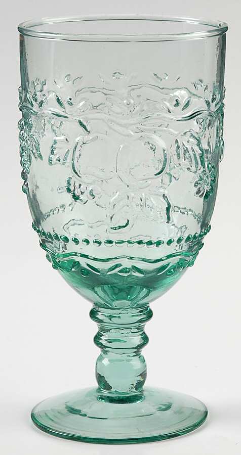 UNK10021 Green Water Goblet by Unknown Manufacturer-1