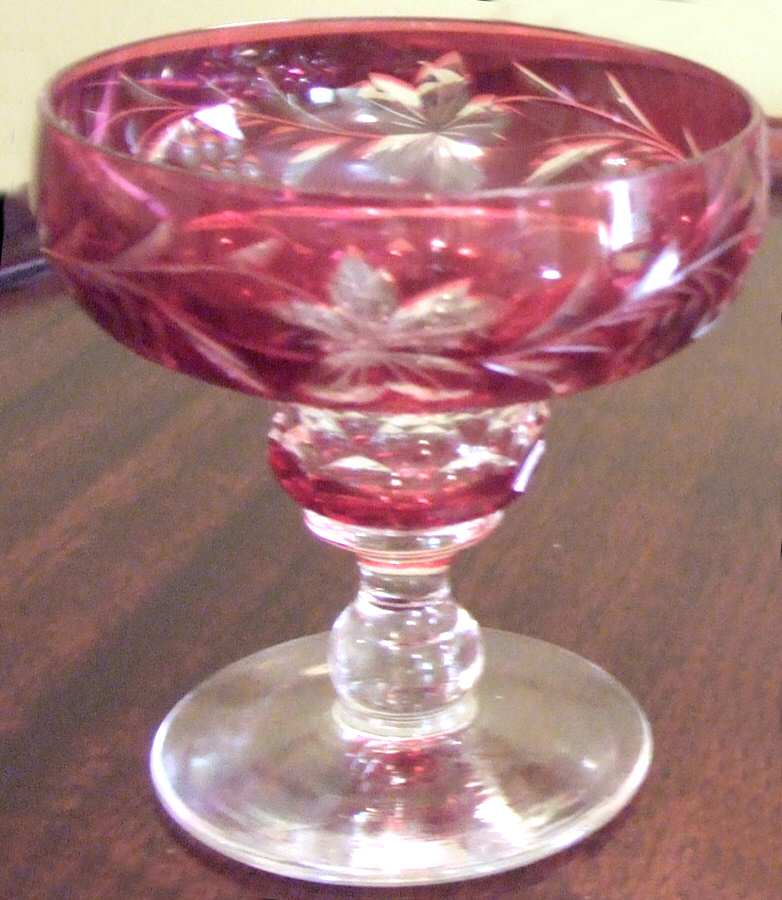 UNK9209 Ruby Champagne/Tall Sherbet by Unknown Manufacturer-1