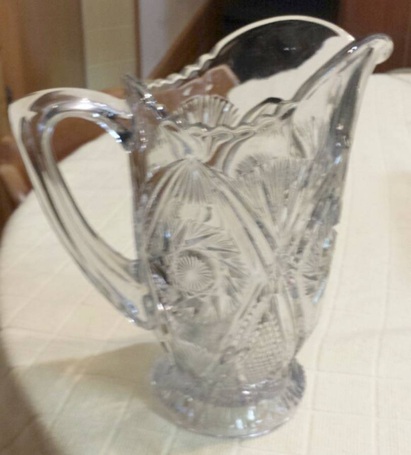 Diamond Whirl Pitcher by US Glass-1