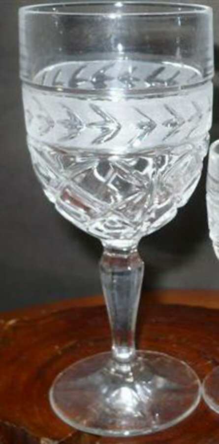 UNK10209 Frosted Water Goblet by Unknown Manufacturer-1