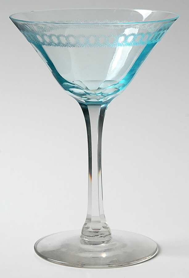 Ne218-Aquamarine (Blue) Champagne/Tall Sherbet by Morgantown-1