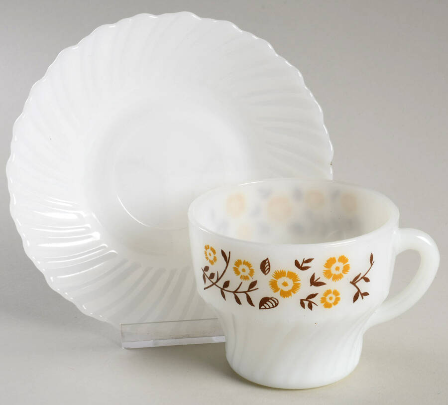 UNK10326 Flat Cup & Saucer Set by Unknown Manufacturer-1