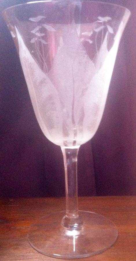Lily Water Goblet by Unknown Manufacturer-1