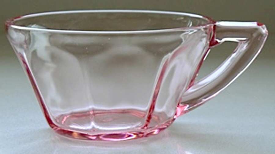 Octagon Pink Cup Only by US Glass-1